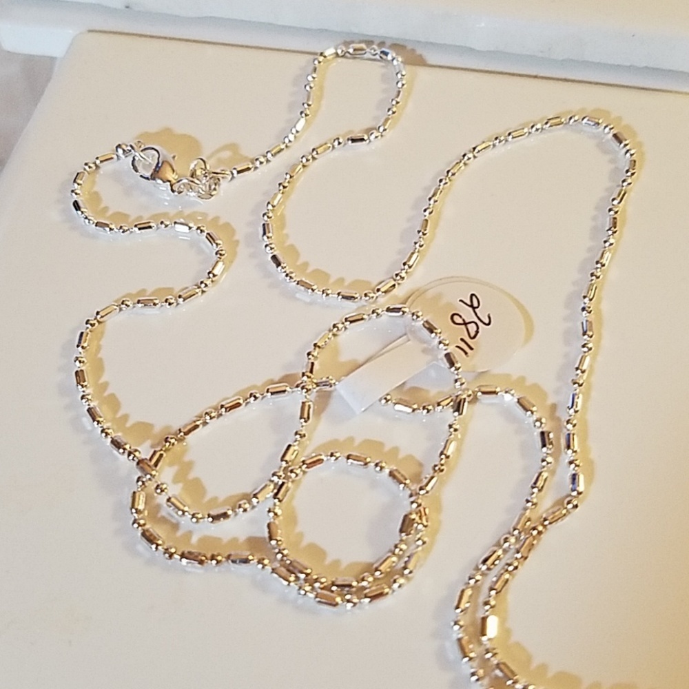 Silver Tone Chain 28"